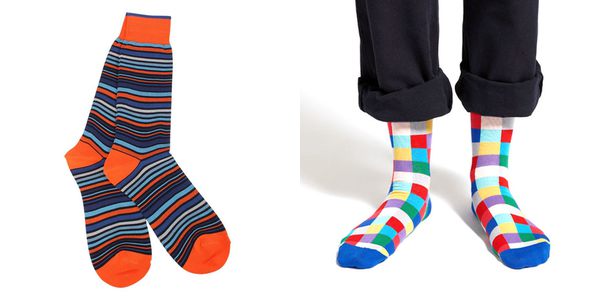 coloured socks for men